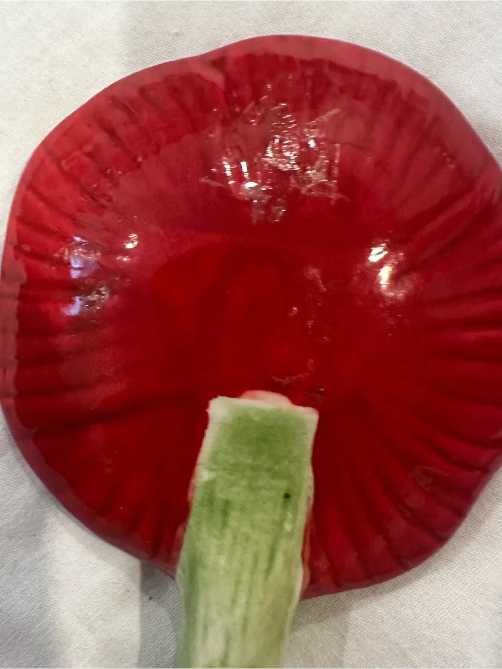Fleur Rouge by Nanette Vacher Ambiance Collections Red Poppy Salad Servers Set